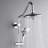 FORNO ACQUA AcquaSPA Retrofit Shower, Overhead Rainfall, 8 Inch Shower Head, Handheld Shower Head, Body Jets, 6 Function Diverter, 1.8 GPM Flow Rate-116472676