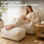 Canapé avec repose-pieds Corduroy Lazy-1155649092