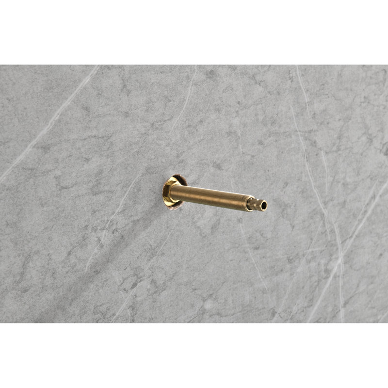 Valve de volume réglable avec poignée en laiton - Contrôle de douche en fonte 3/4 ", corrosion, rouille, noir mat, étapes d'installation simples en métal, contrôle avec poignée, résistance à la corrosion, antirouille, rapide