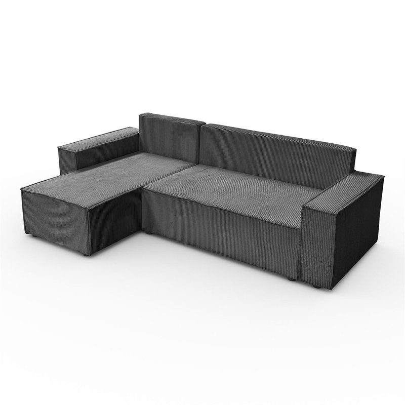 Machi 4 Seater Sofa Bed, Dark grey