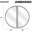 Ensembles de miroirs muraux plats en demi-cercle-1394369144-1394369145