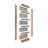 Brown Glass Manufactured Wood Barn Door with Installation Hardware Kit-93478693
