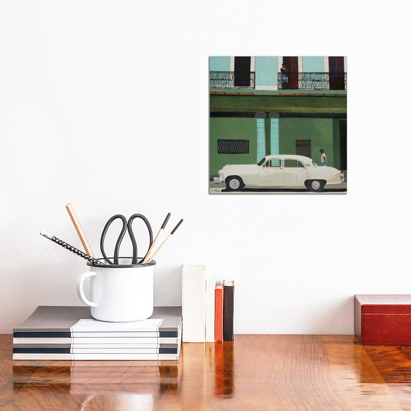 «White Havana, Cuba», reproduction d'art sur toile tendue, H 12 po x l 12 po
