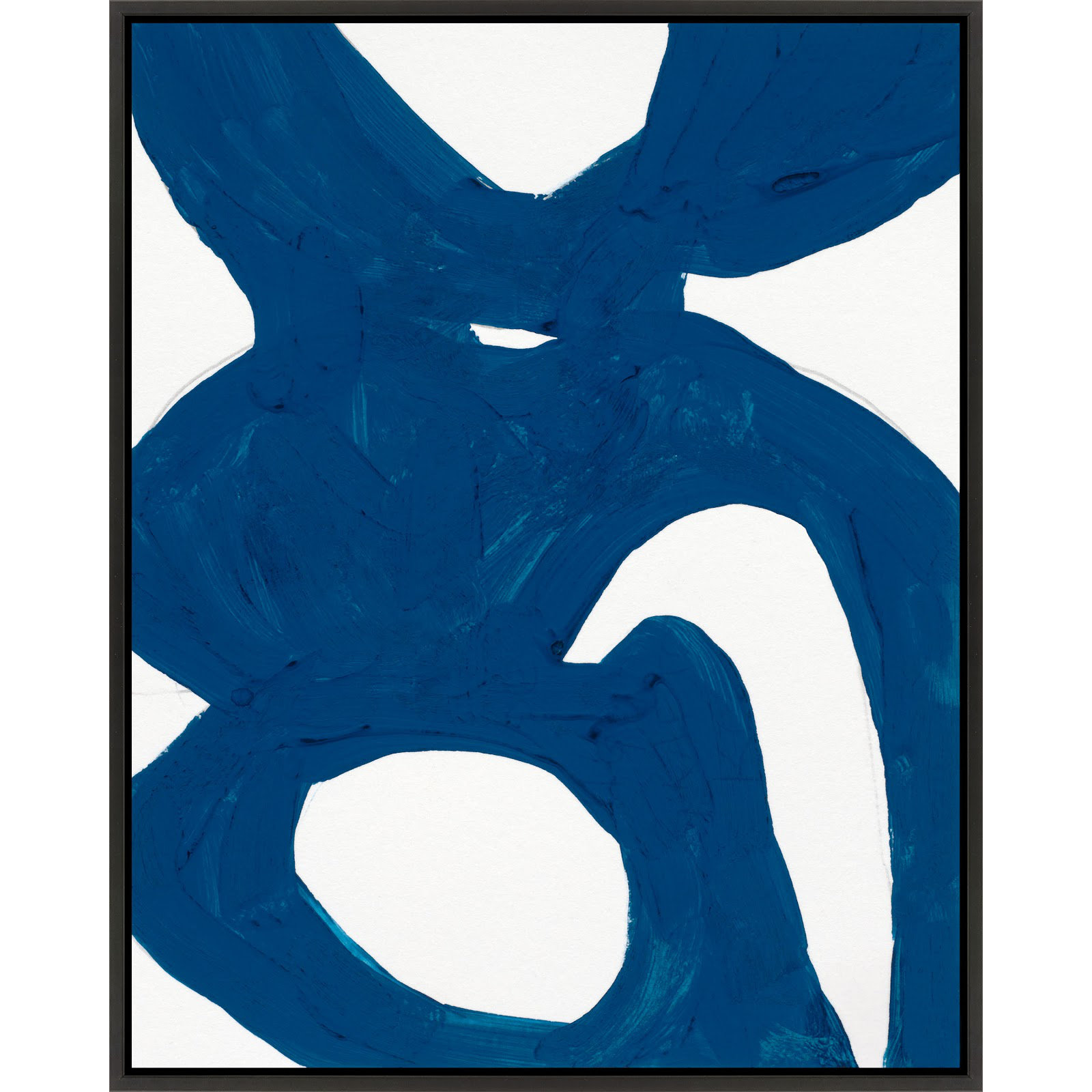 Blue Harmony 1 by Andrea Stokes, Black Framed, 20" H x 16" W x 1.375" D