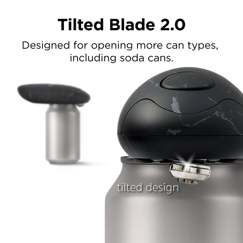 Marble Black Battery Operated Electric Can Opener