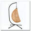 Chaise hamac en rotin tissé et rembourré