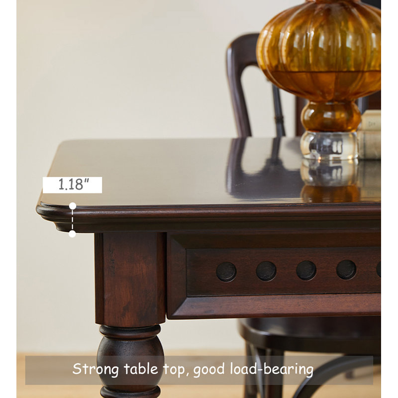 American-style Simple and Modern Solid Wood Rectangular Dining Table