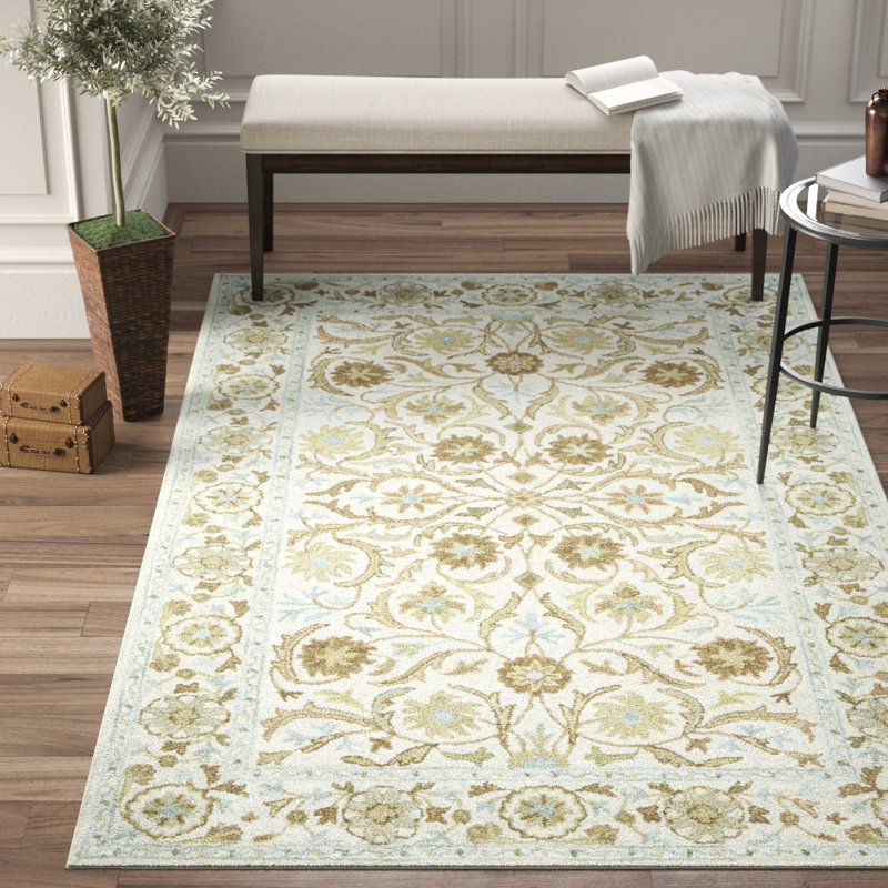 Mounce Wool Oriental Indoor Rug, Rectangle 9' x 12'
