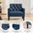 30.91"W Leather Tufted Accent Chair-430904550