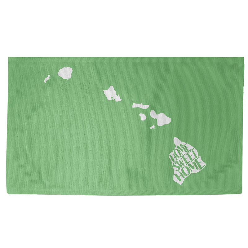Tapis de la surface verte hawaiist home, Rectangle 2 pi x 3 pi, Non