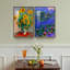 Tournesols et nénuphars par Claude Monet - Ensemble de 2 peintures sur toile-1660536727-1660536724