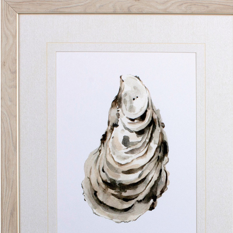 Ensemble d'art mural encadré «Oyster A Wood»