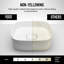 VIGO UltraThin™ 16-in L x 14-in W Matte White Matte Stone™ Vessel Rectangular Minimalist Bathroom Sink