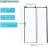 48" W X 76" H Sliding Shower Enclosure In Matte Black. Tempered Glass. Handle. Fits Different Bathroom Decor. Adjustable For Uneven Surfaces. Parts Included