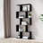 62.6" H Geometric Bookcase 5 Tier S-Shaped Room Divider Bookshelf-841778648