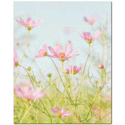 8'' x 8'' Satin Ceramic Decorative Mural