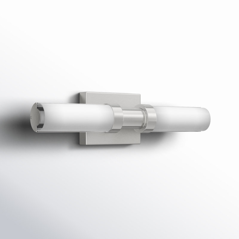 Kelan Dimmable LED Vanity Light, Brushed Nickel, 18"H x 4.75"W x 4.5"D, 15W