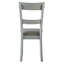 Chaises d'appoint à dossier deux tons gris et gris perle