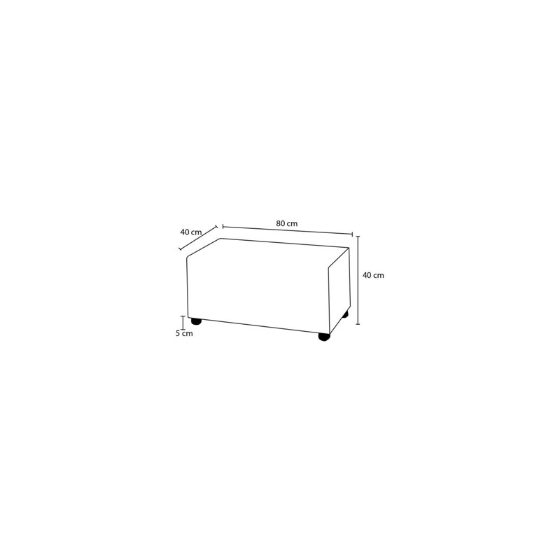 Pouf, Blanc