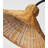 Slim Tripod Arch Light Ornament With Straw Woven Shade