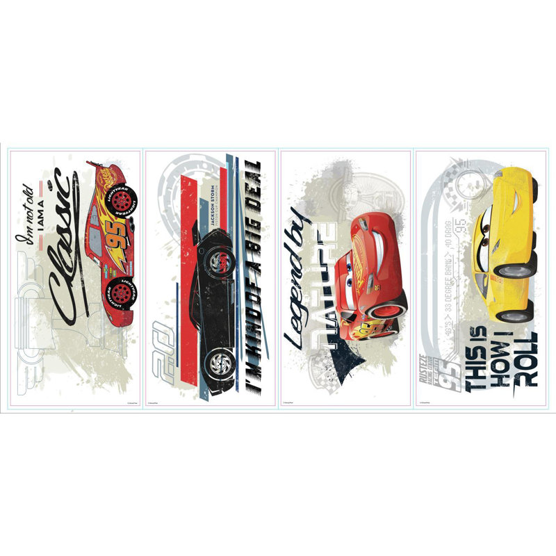 Cars 3 Racing Fantasy & Sci-Fi Non-Wall Damaging Wall Decal