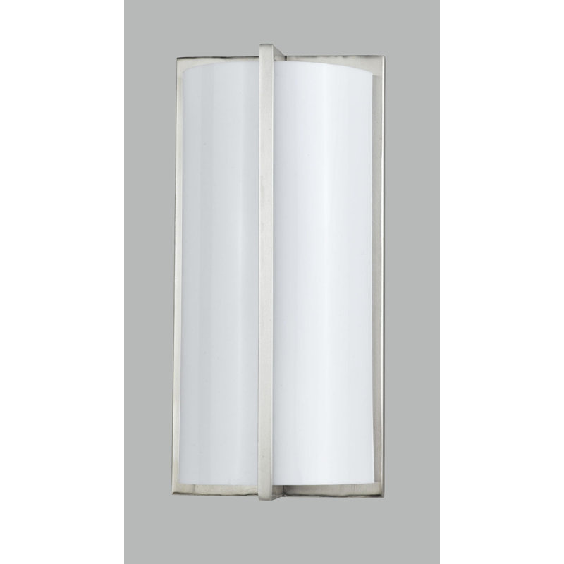 Plafonnier encastré 1 lumières Whitman, Acier brossé