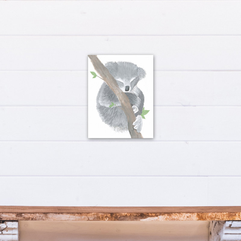 Art sur toile sleepy koala Bradley, H 14 po x l 11 po x P 1,25 po
