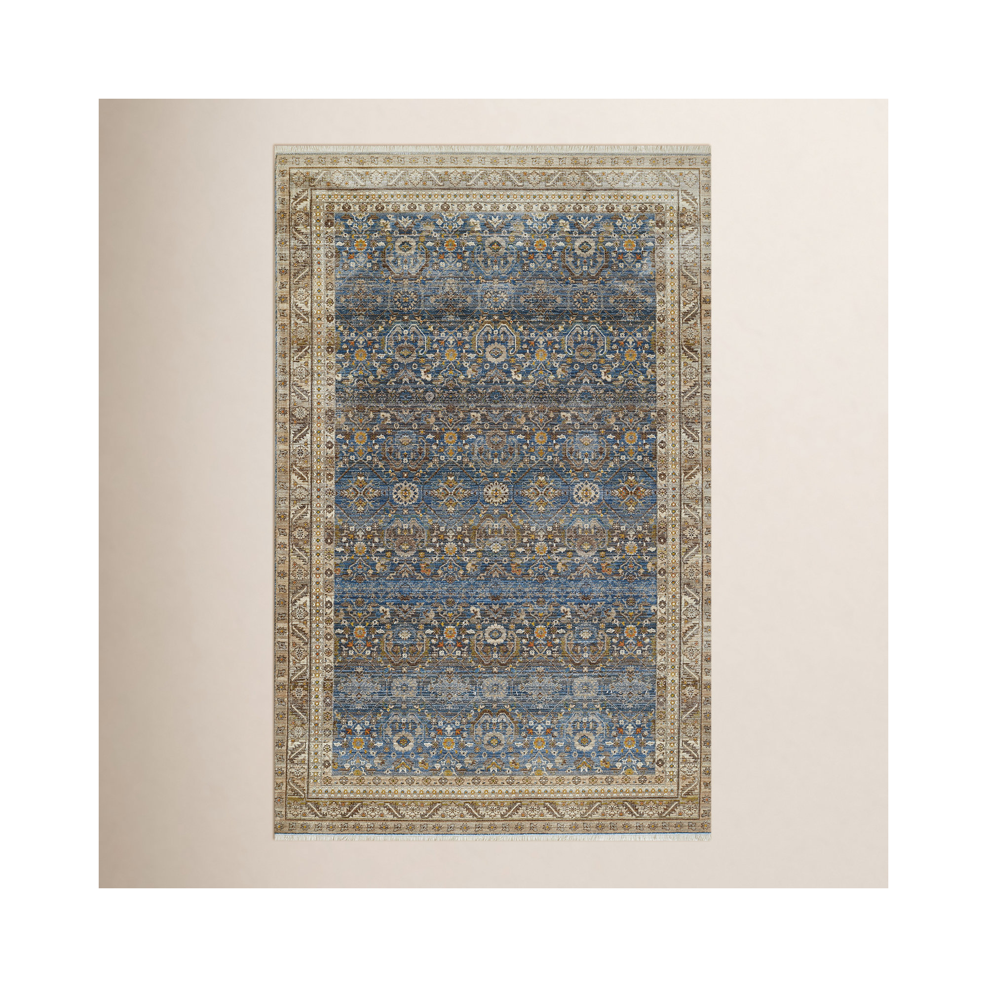 McKellen Blue/Neutral Rug, Rectangle 9' x 12'