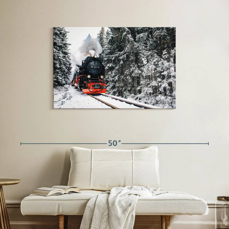 Snowy Steam Train