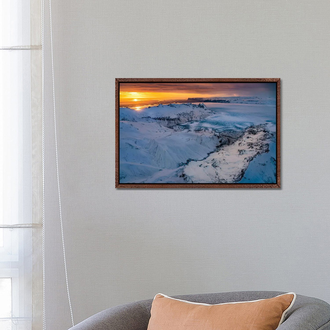 Glacial Landscapes, Vatnajokull Ice Cap, Vatnajokull National Park, Iceland. Unesco World Heritage Site. 1PC6