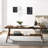 Mid-century Modern Coffee Table Bundle - Walnut, Rectangular With Storage Shelf 3 Piece Style, Walnut