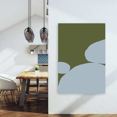 Abstrait, formes équilibrées, art mural moderne minimaliste
