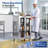 Stainless Steel Rolling Storage Cabinet Stainless Steel Table with Acrylic Doors