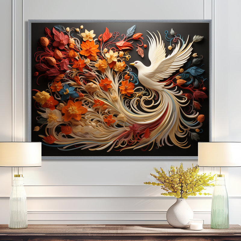 Ivelisse Christianity Pentecost Fire - Christianity, art mural sur toile, H 30 po x l 40 po x P 1,5 po, Encadrement argenté