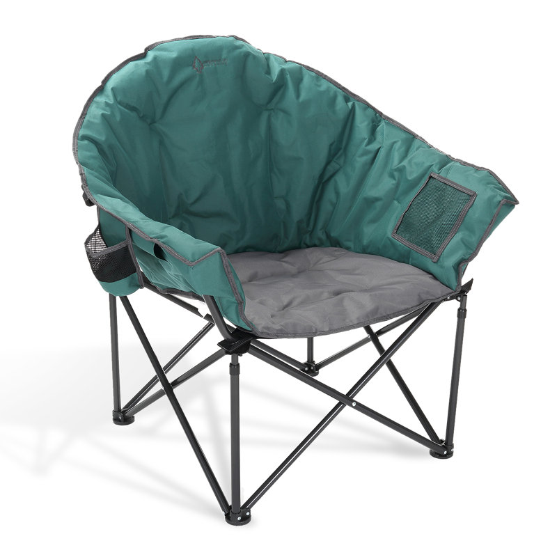Chaise de camping Cozy Club, Vert / gris