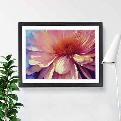 Chrysanthemum Watercolour Flower Vol.3 - Framed Print