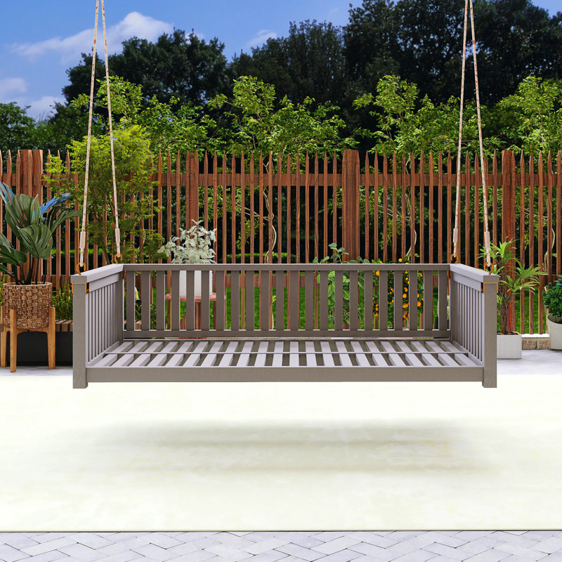 Balancelle en bois pour lit simple, Gris