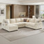 Canapé-lit modulaire en U avec lit escamotable et méridienne de rangement Ahn-30534044-240322795