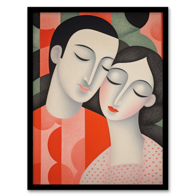 Squeeze Me Tight Couple In Love - Single Picture Frame Print