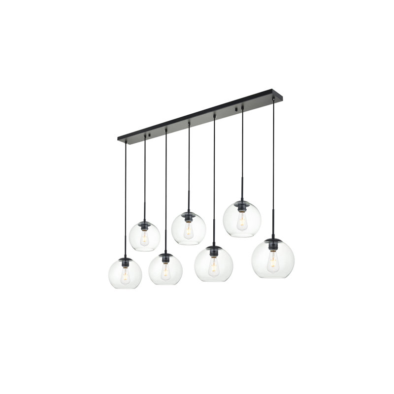 Luminaire suspendu noir 54 po, Noir, noir, noir, noir