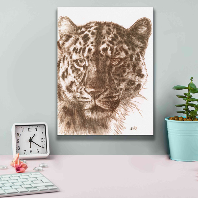 «Powerful» par Barbara Keith, art mural sur toile, H 16 po x l 12 po x P 0,75 po