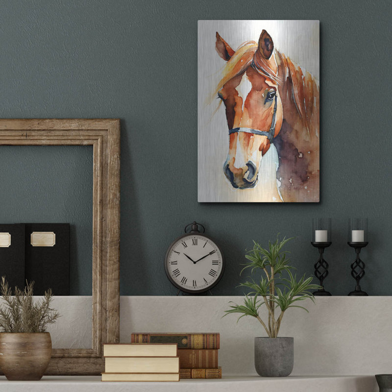 «Horse 2» par Petals Prints Design, H 16 po x l 12 po
