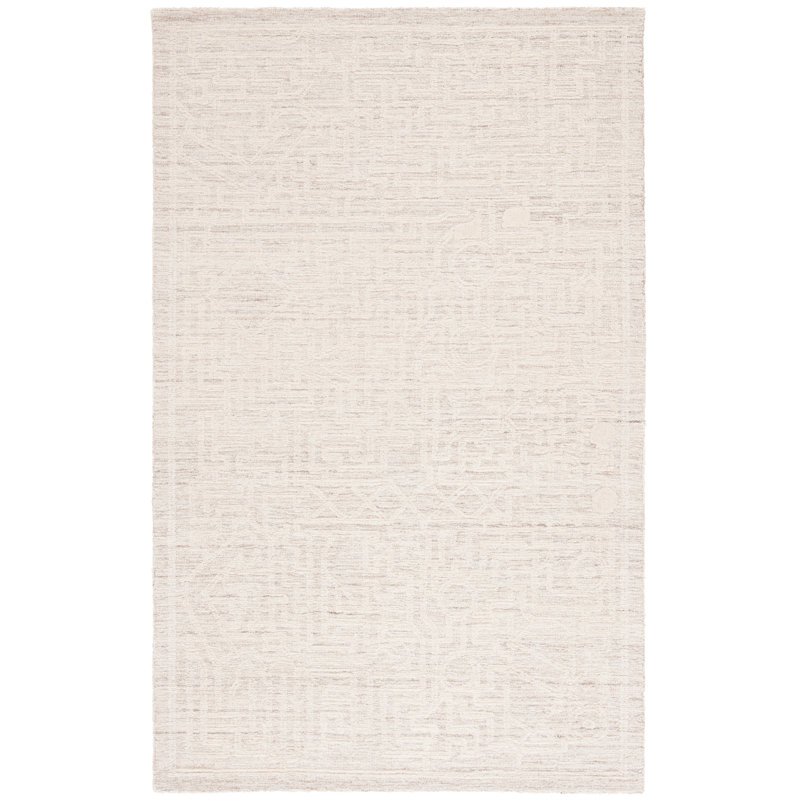 Lanny Hand Tufted Wool Pile Southwestern Rug, Rectangle 4' x 6'