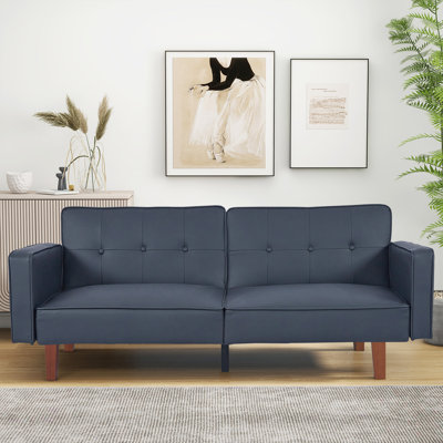Futon Sofa Bed, Convertible Fabric Futon Couch Bed, Loveseat Sleeper Sofa, Daybed for Living Room, Apartment, Office