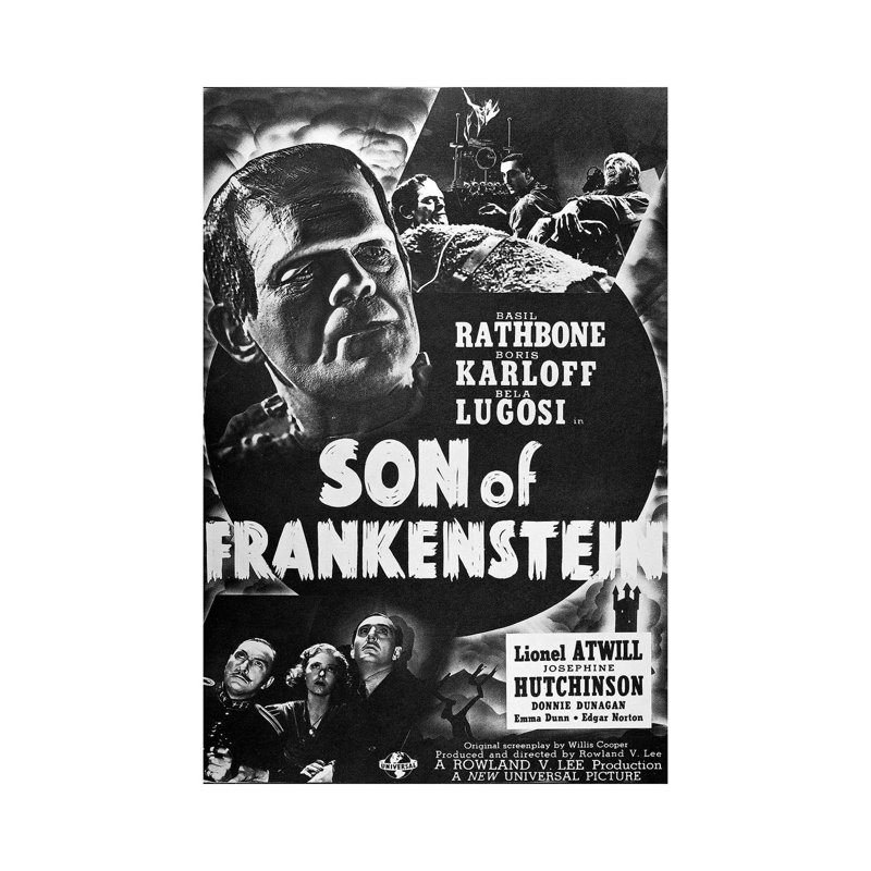 Son Of Frankenstein, 1939 - Wrapped Canvas Print, 20.32 cm H x 30.48 cm W