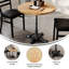 Plateau de table rond 30 po en bois massif avec base bistro 22,75 po x 22,75 po-1757954043