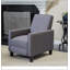 Fauteuil inclinable manuel en lin-1572612984