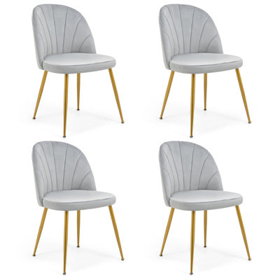 Velvet Upholstered Stacking Side Chair