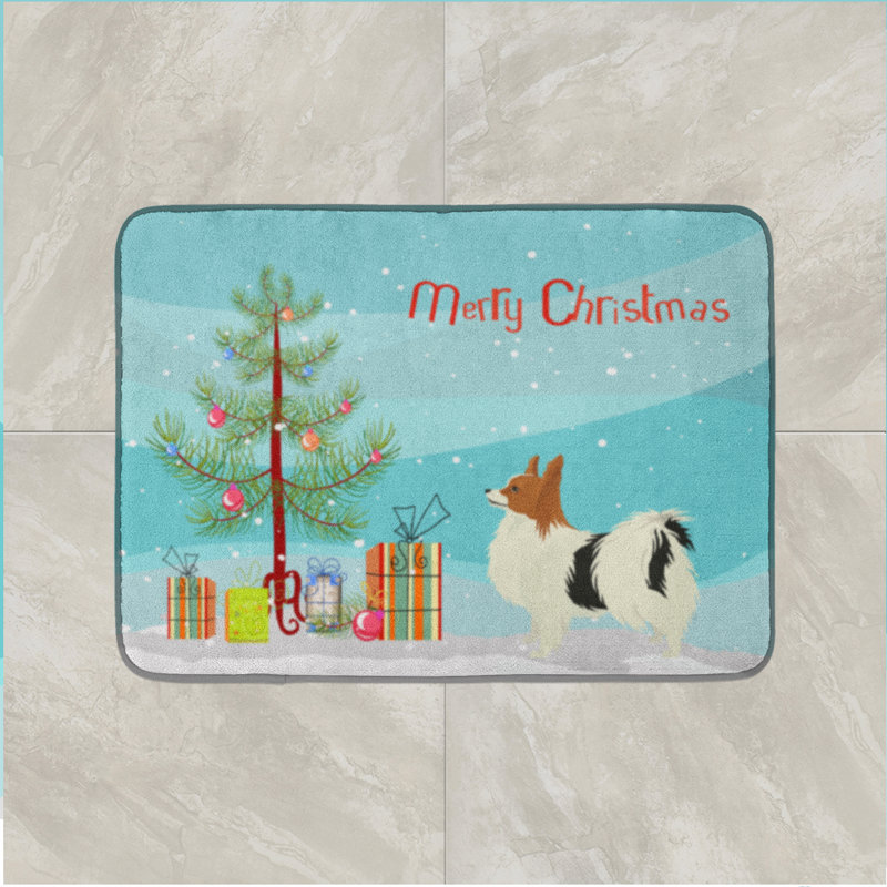 Tapis pour salle de bain chinois, Papillon