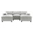 [VIDEO]86.5'' Chenille Modular Sectional Sofa With Storage Pockets-593755526